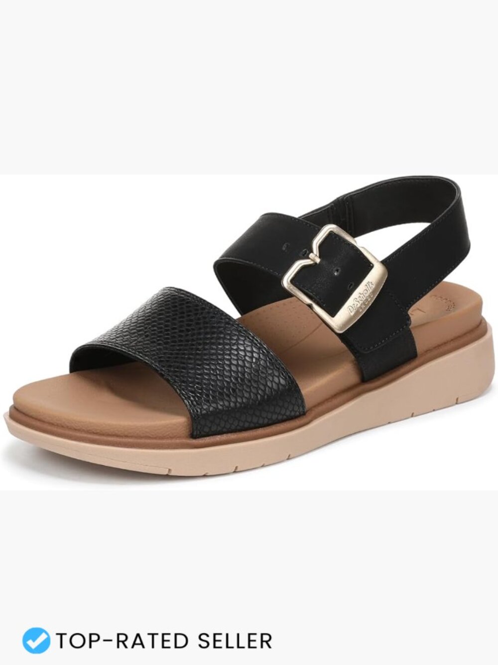 Classic Flat Sandals Adjustable Slingback Strap Cushion Footbed Casual